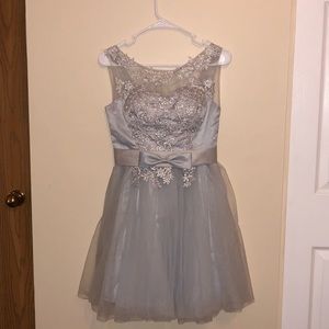 A fit & flare dress with corset